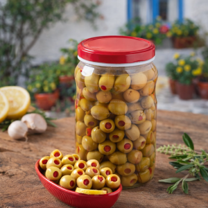 bİberlİ zeytİn 1kg.